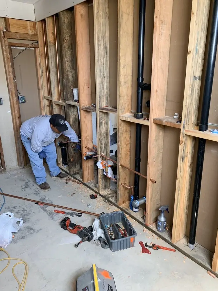 Commercial rough-in plumbing for Trenchless Sewer Repair in Hickory Gap